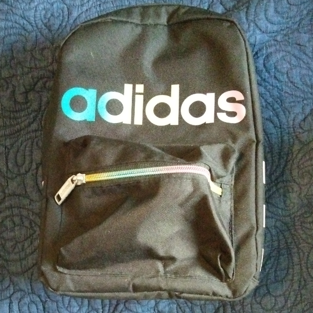 Adidas Black Lunch Bag with Colorful Logo